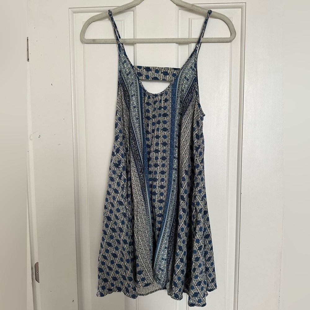 Pink Stitch Mini Sun Dress